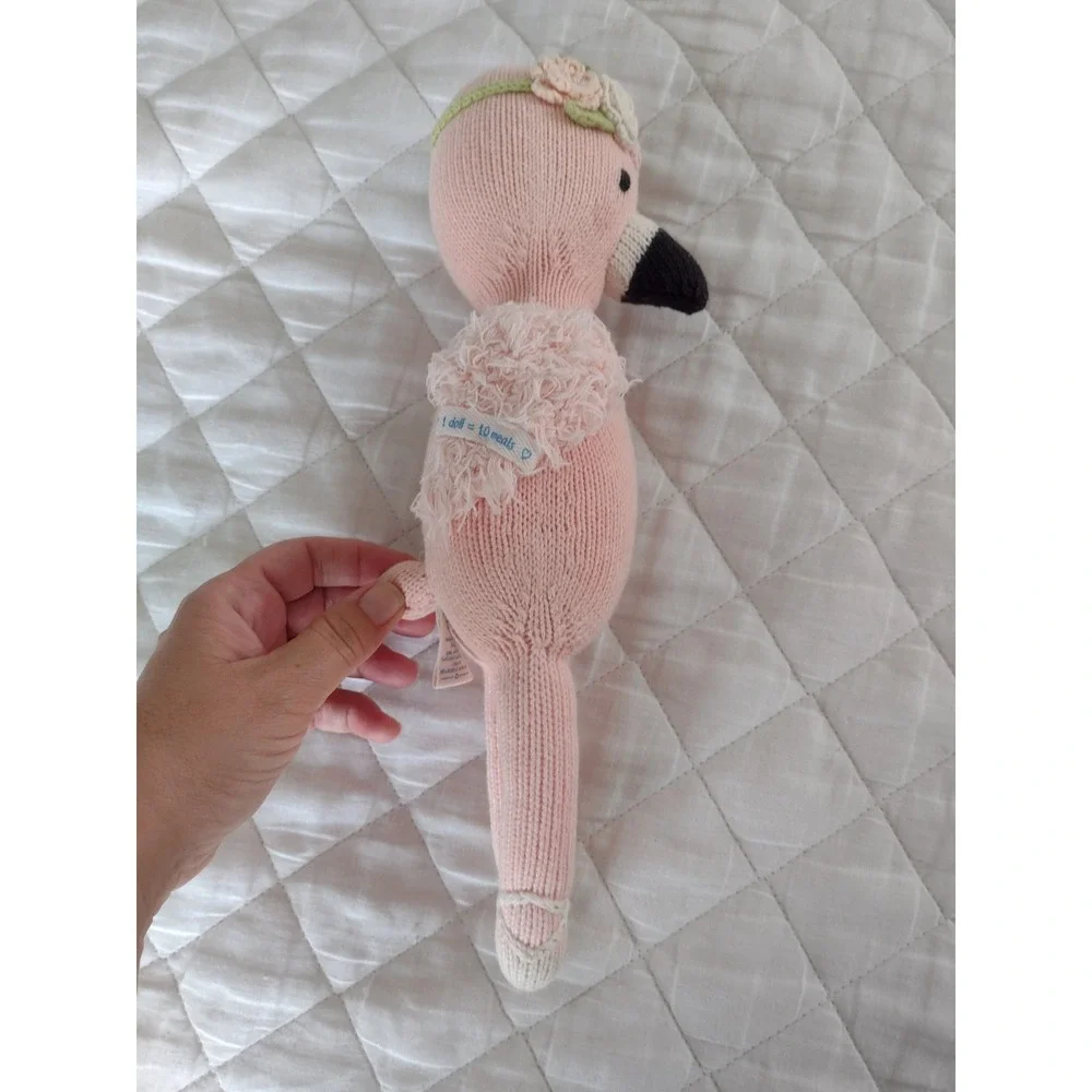 Cuddle And Kind Penelope Flamingo Stuffed Animal 14 Inches Doll Handmade Bird